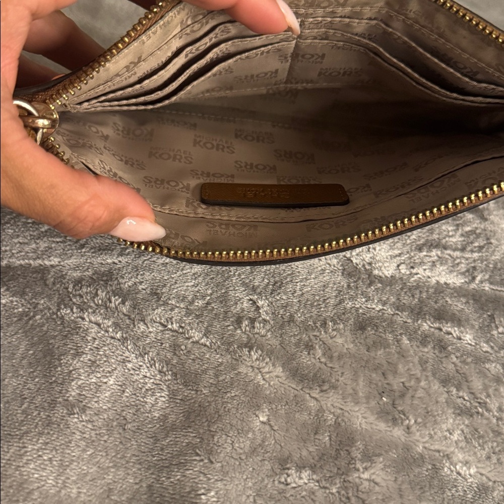 Michael Kors Tan Wristlet with Gold Accents - Picture 6 of 6